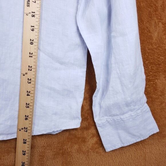 JOES Mens Shirt Small Blue Button Up Casual Pocket 100% Linen COOPER $168 - Picture 9 of 10